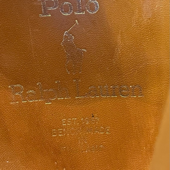 Handmade Crockett&Jones x Polo Ralph Lauren Brown Leather Desert Boots Mens 12D - Picture 15 of 15